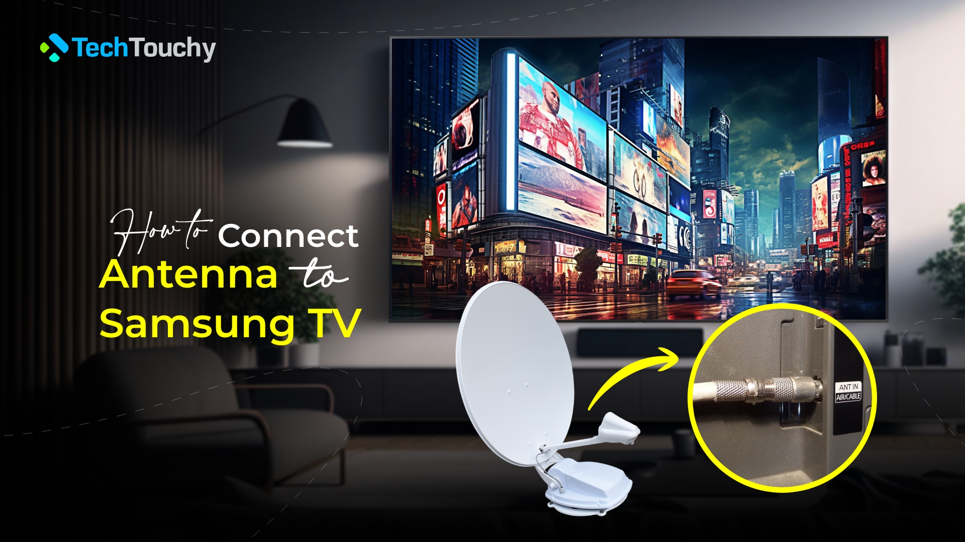 how to connect antenna to samsung tv How to connect antenna on samsung smart tv