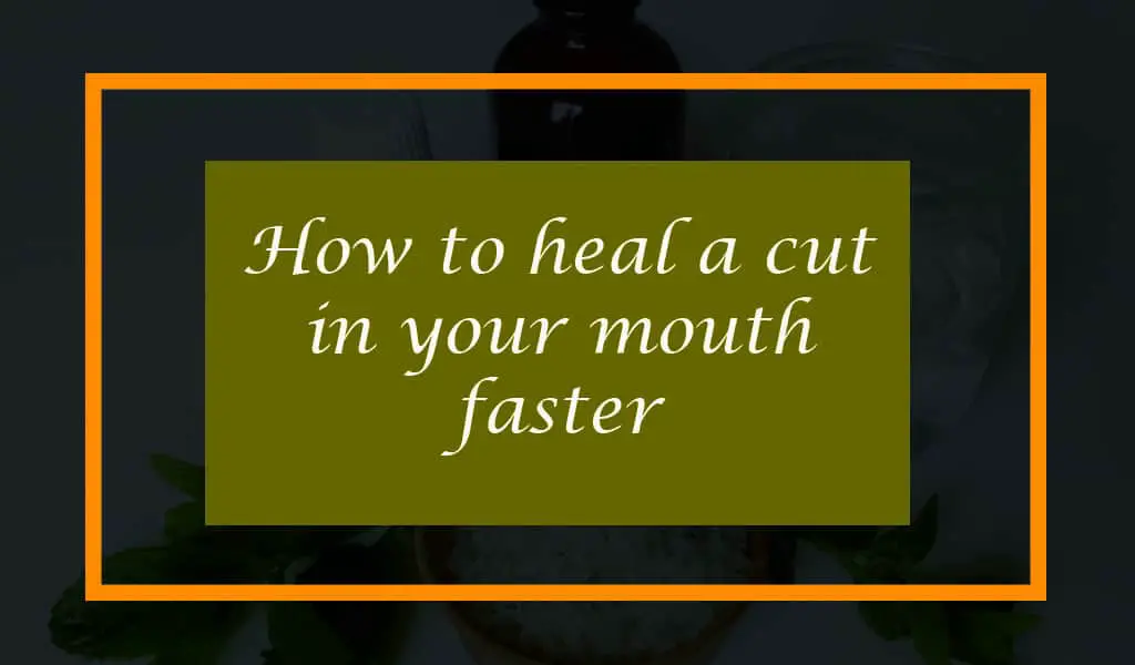 how to heal a cut in your mouth Canker sores on tongue