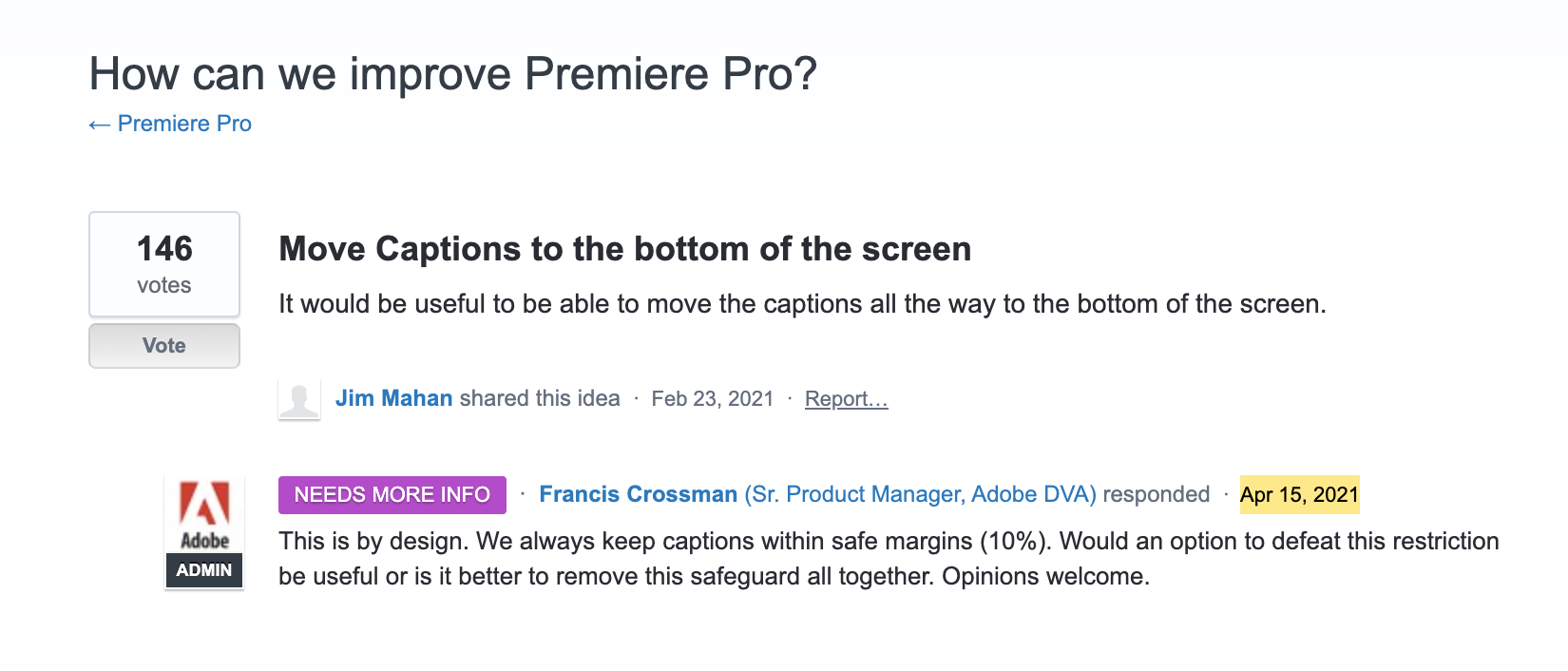 adobe how to move up and down captions Solved: can't move captions low enough…(premiere pro 14….