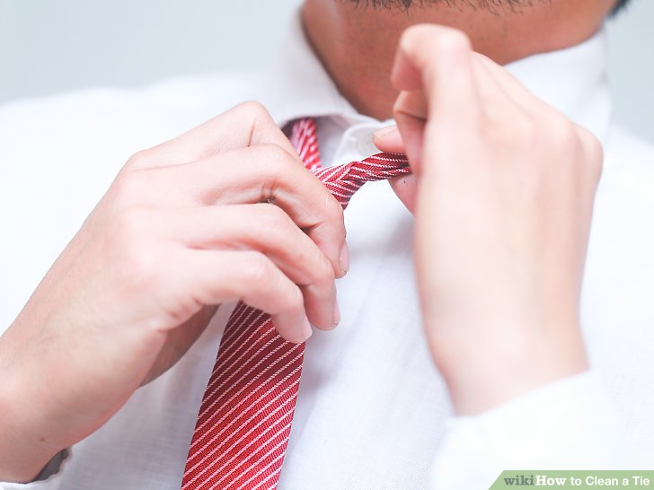 how to wash a tie Tie clean wikihow