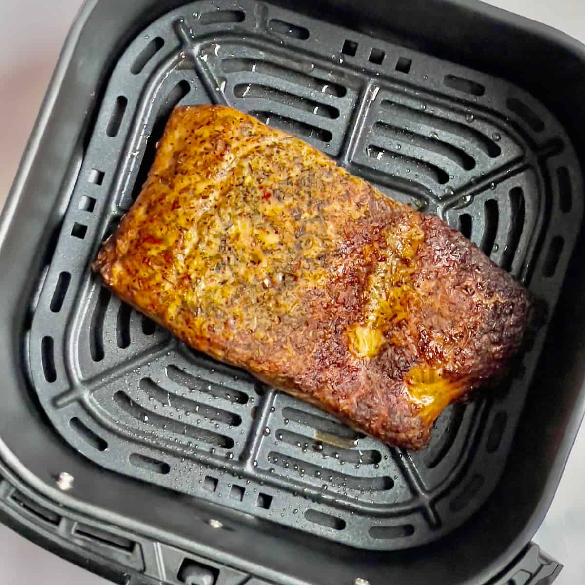 how to air fry frozen salmon Frozen salmon in the air fryer