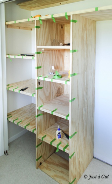 how to make closet shelves How to make simple closet shelves