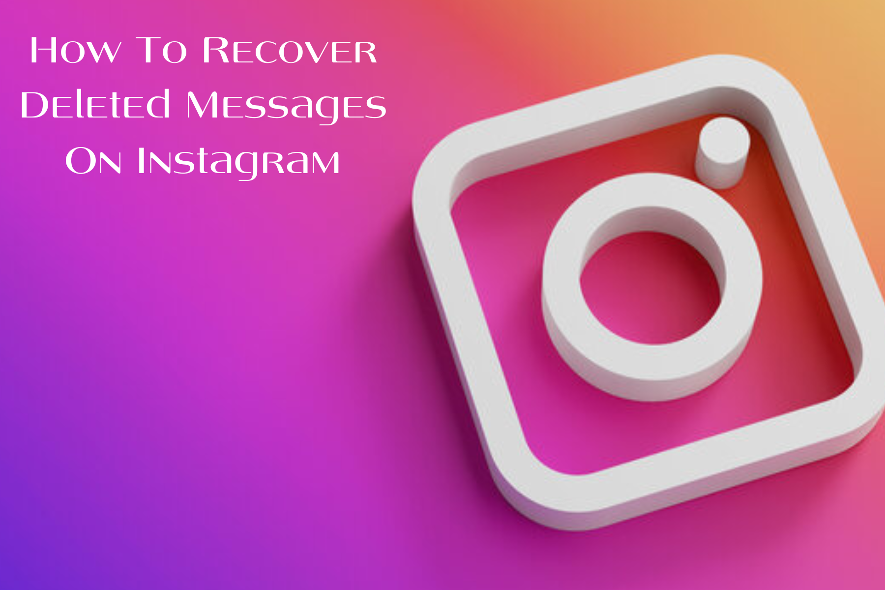 how to find deleted instagram messages How to delete instagram chat from both sides