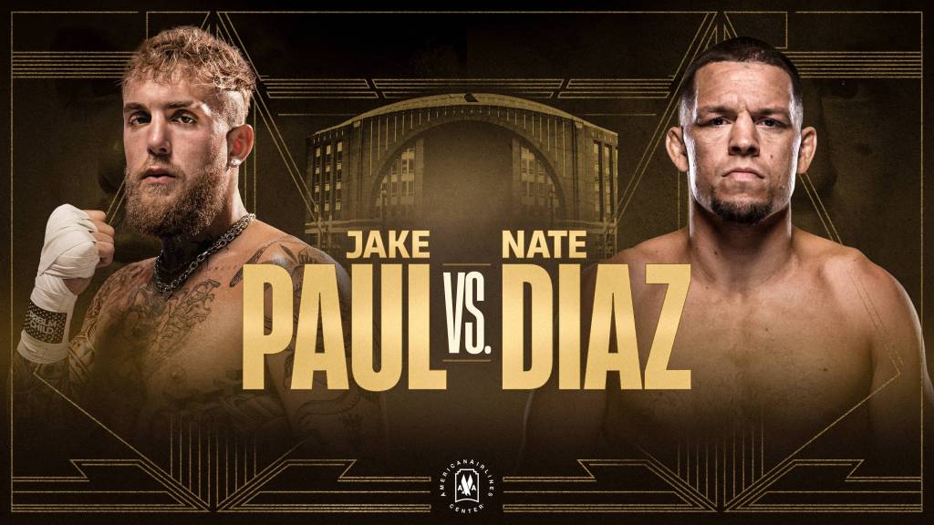 how to watch nate diaz vs jake paul Jake paul vs. nate diaz