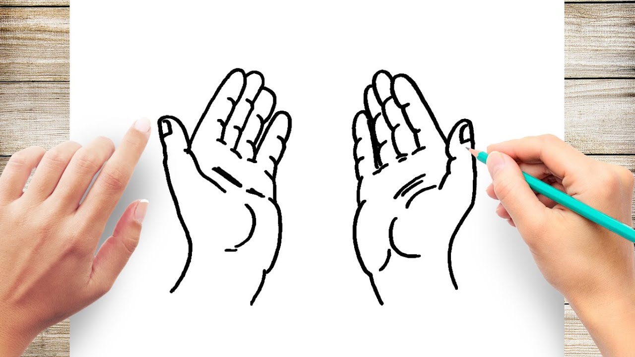 how to draw praying hands How to draw praying hands