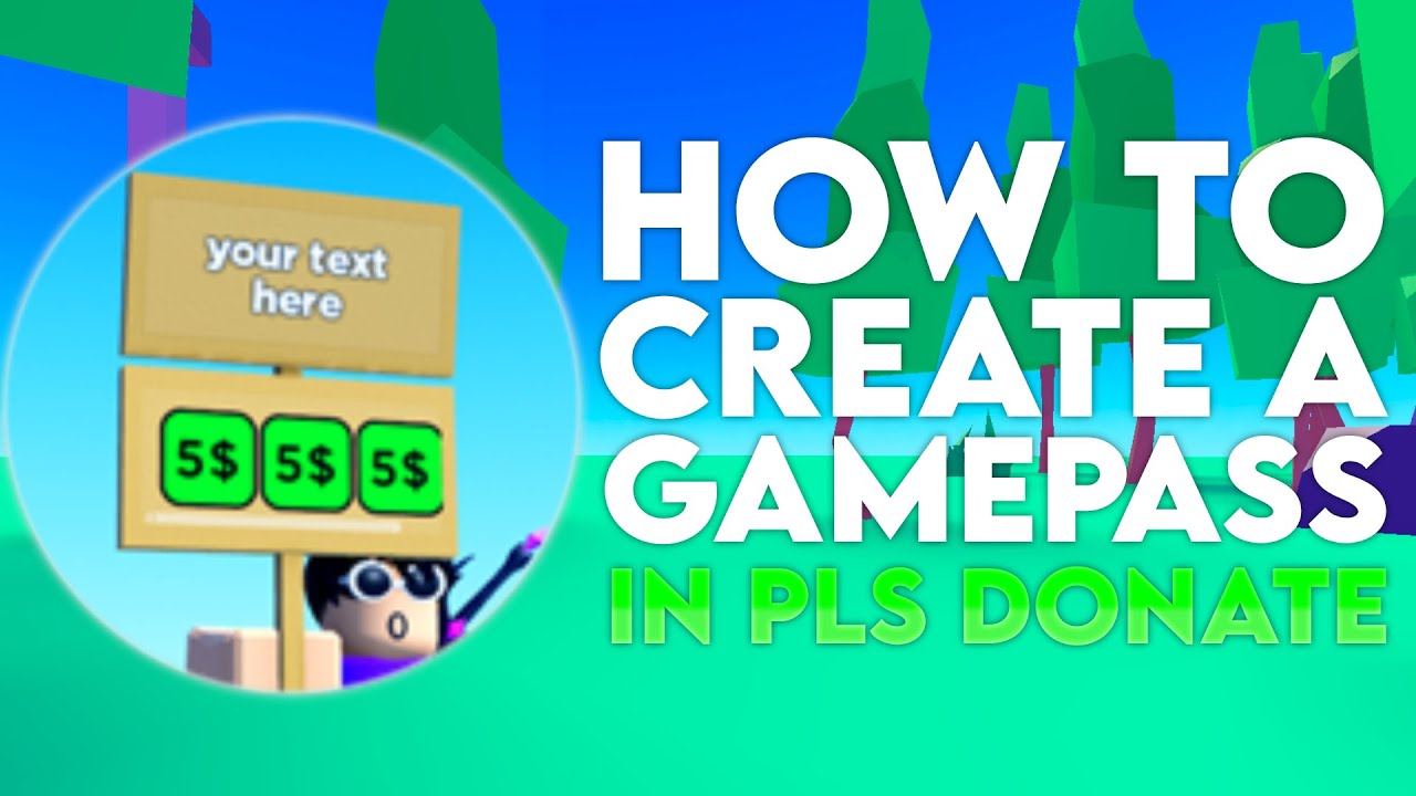 how to make a gamepass for pls donate How to create a roblox gamepass 2024