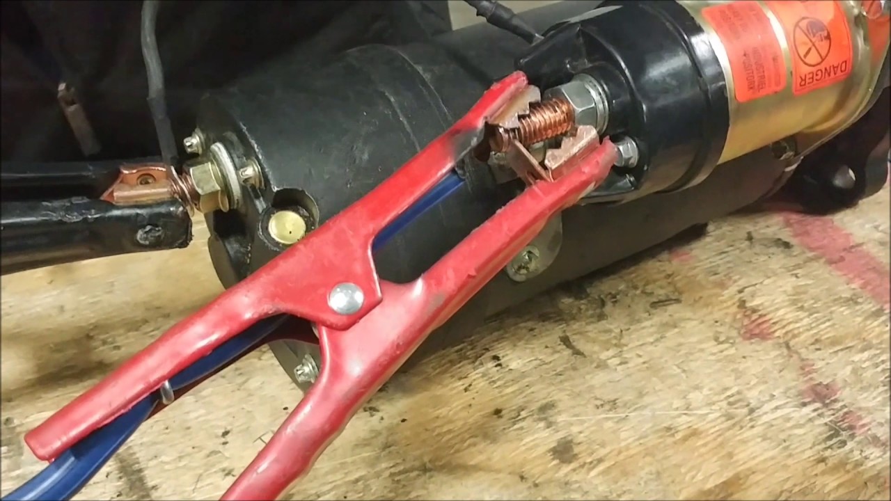 how to bench test a starter Starter motor bench test