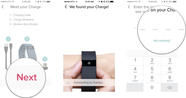 how to pair fitbit with iphone Fitbit iphone ipad app set use imore start enter