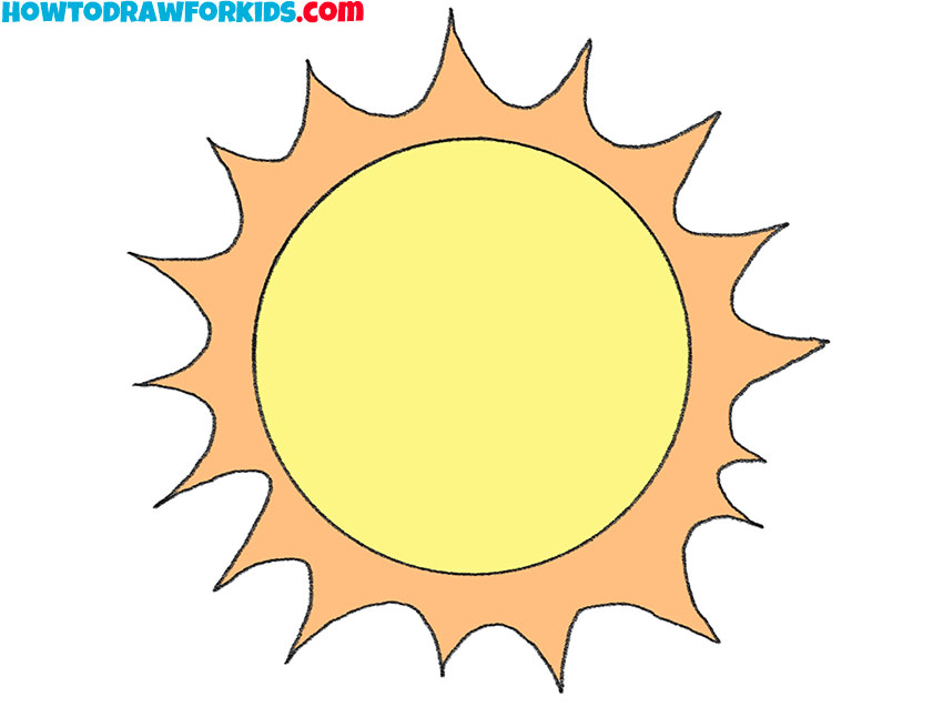 how to draw the sun Sun drawing