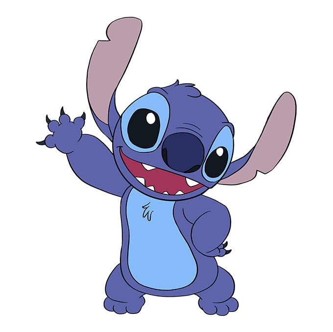 how to draw stich Cute drawings of stitch and angel