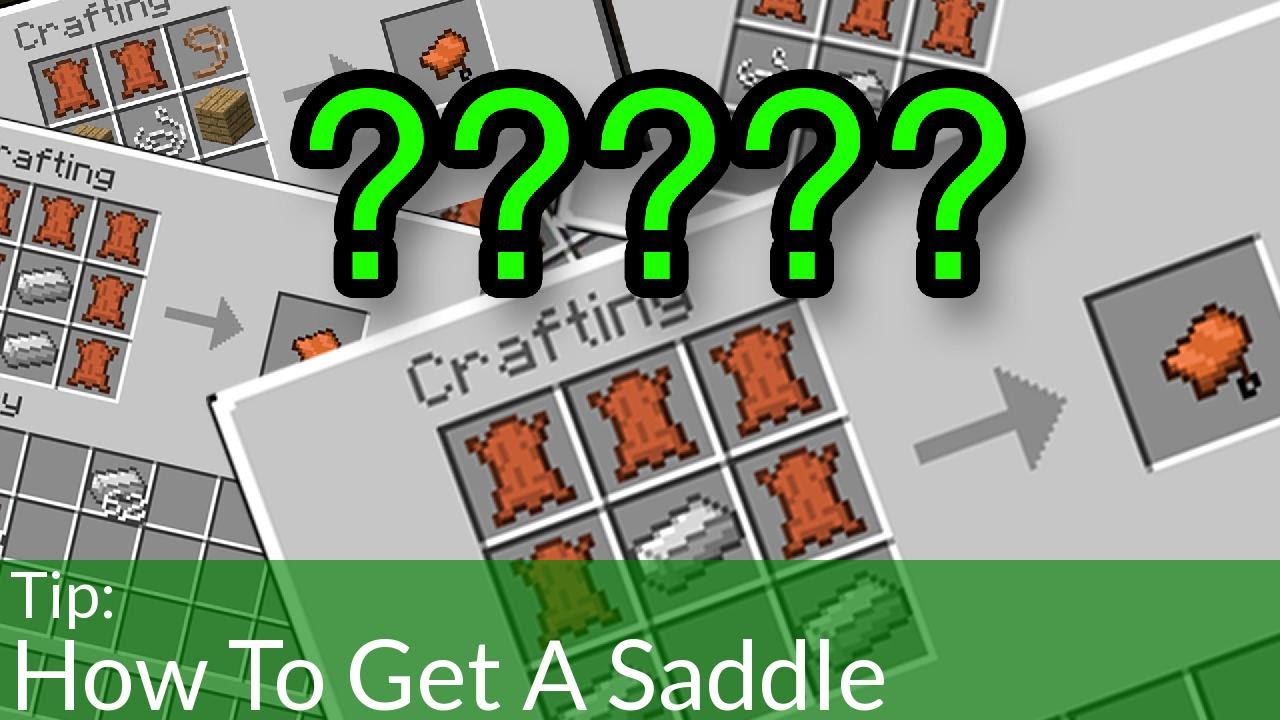 How To Get a Saddle in Minecraft - YouTube