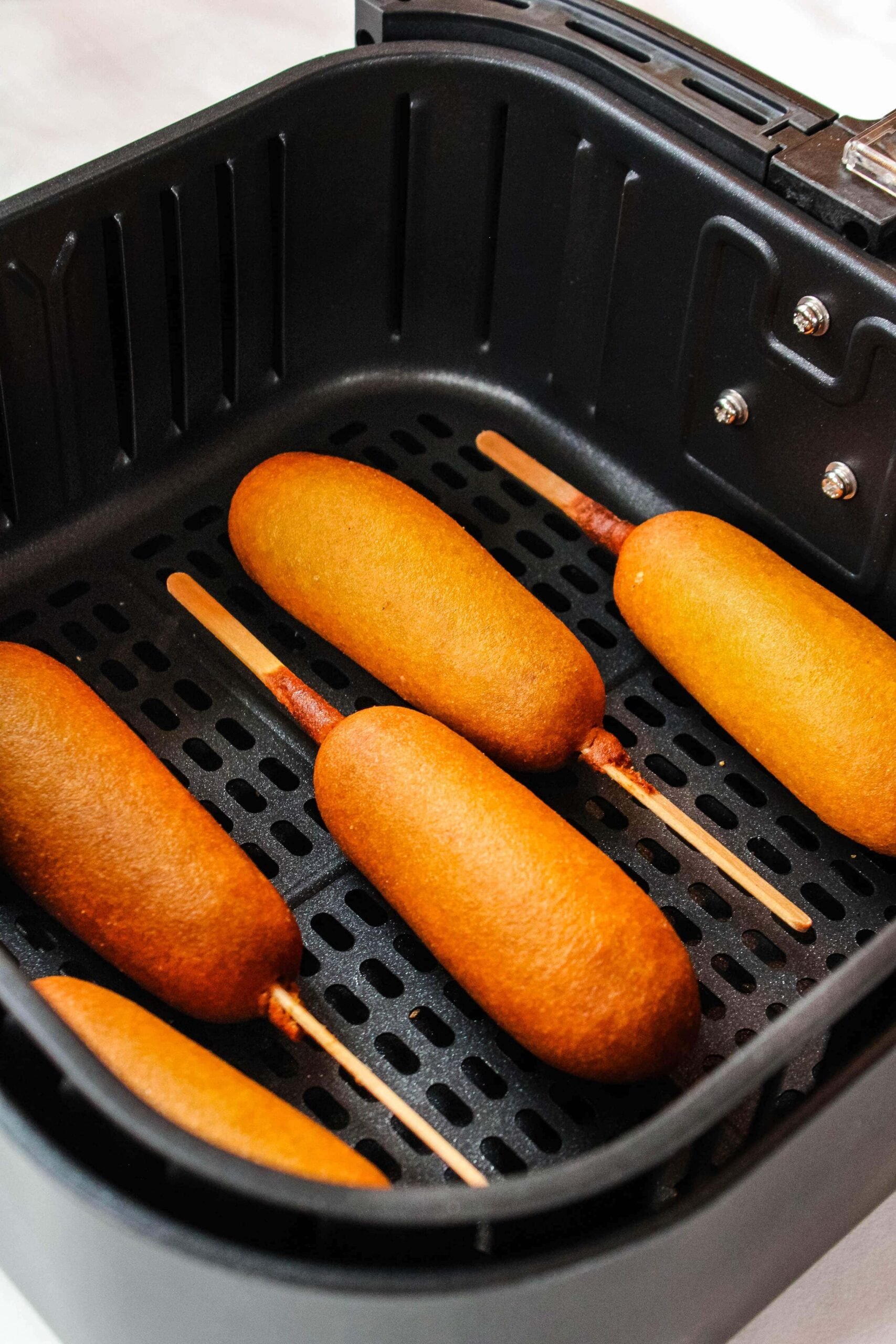 how to air fry corn dogs How to make air-fryer corn dogs 10-minute recipe