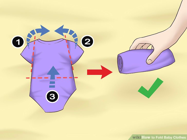 how to fold baby clothes How to fold baby clothes (with pictures)