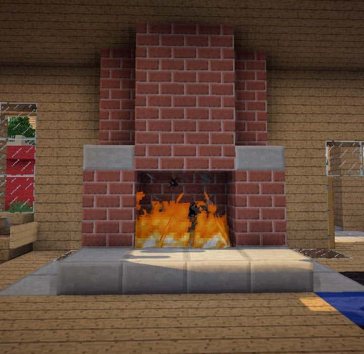 how to make a fireplace in minecraft Minecraft lareira terriffic