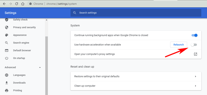 Turn On/Off Chrome's Hardware Acceleration - ChromeFixes