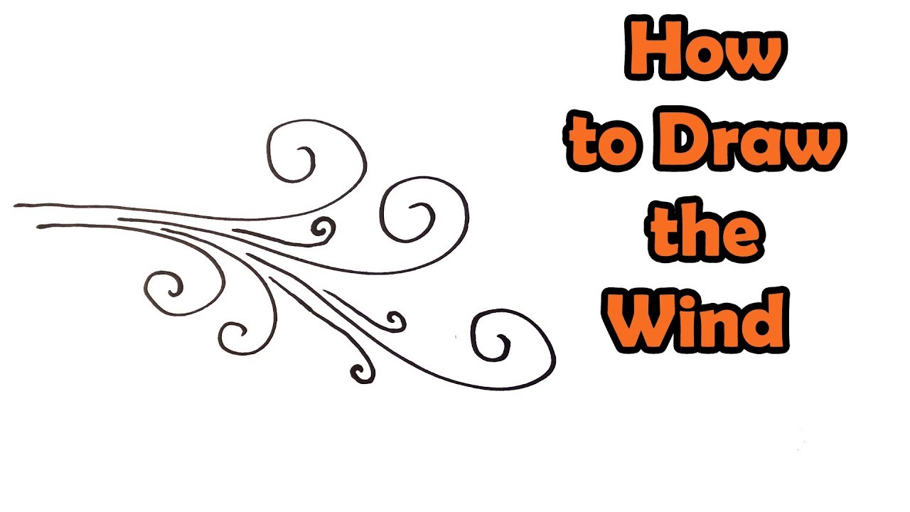 How to Draw the Wind - VERY EASY - FOR KIDS - YouTube