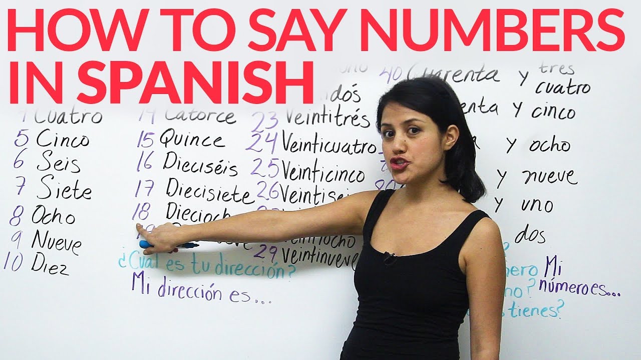 Learn how to say numbers in Spanish - YouTube