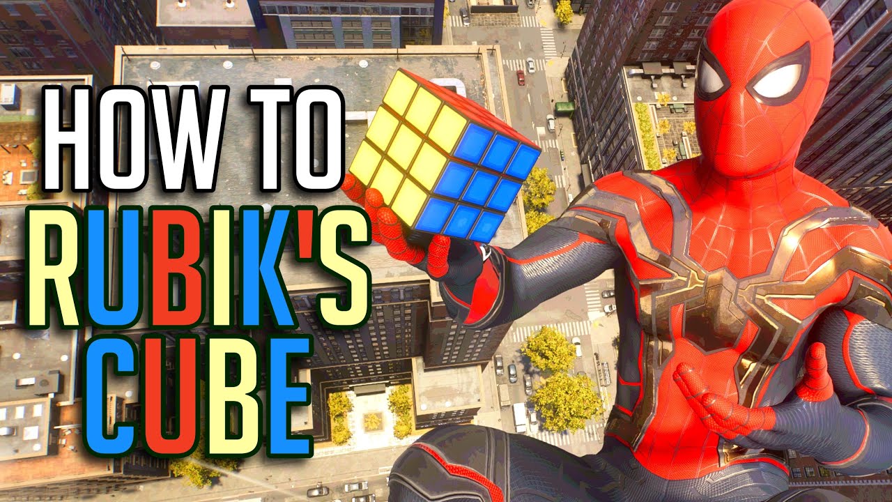 how to do rubik's cube spider man 2 Black spider-man with a rubik cube fan art