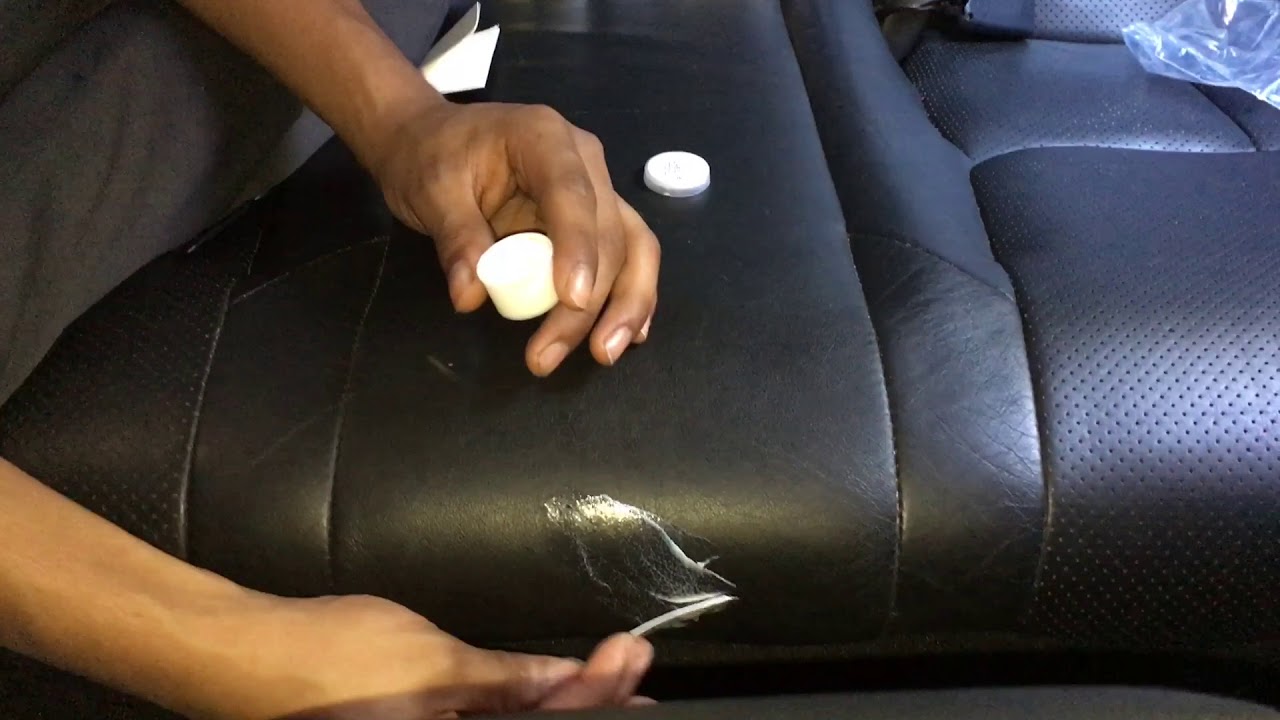 how to fix ripped leather car seat Seat car upholstery sew torn repair