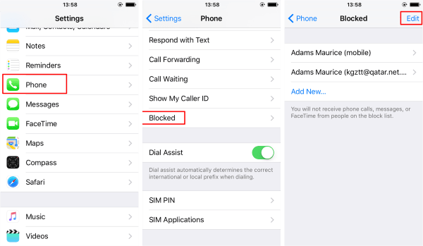 how to check blocked messages on iphone Block iphone text messages message number sender tap certain senders phone if call came icon info