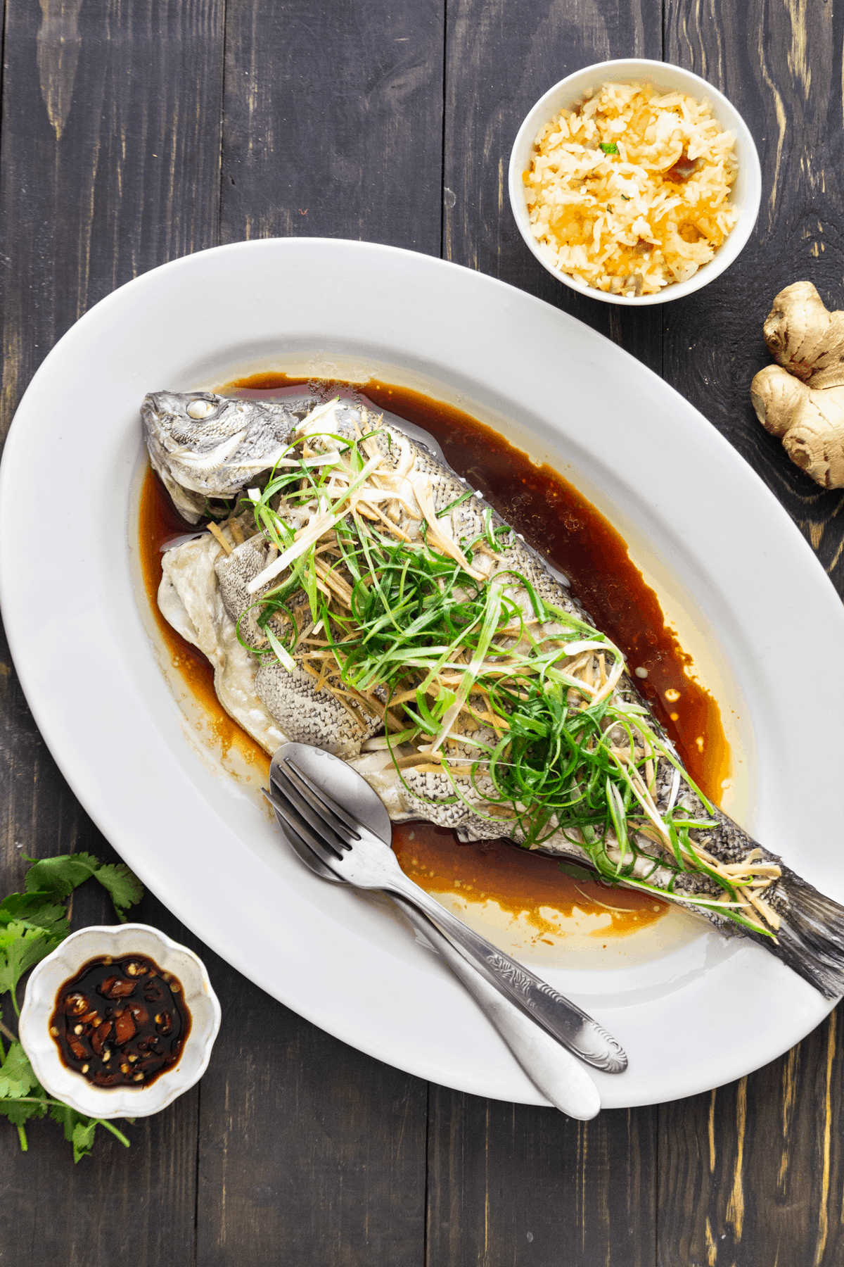 how to steam fish Steamed whole fish recipe with ginger, scallions, and soy