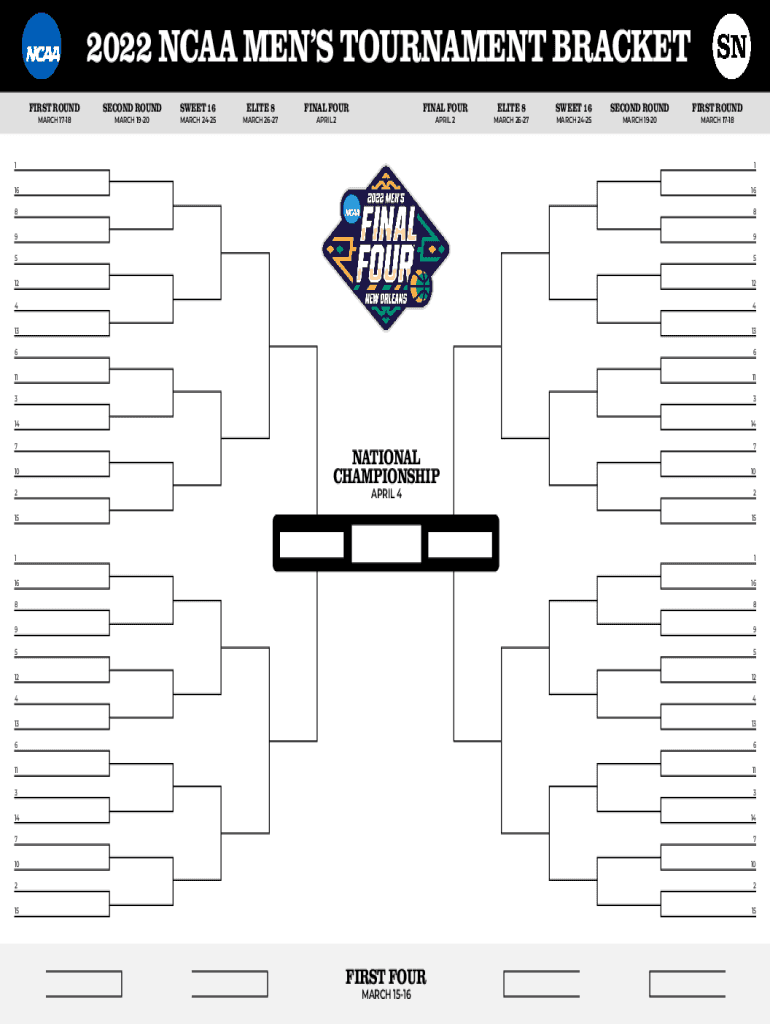 how to make a march madness bracket Excel bracket template