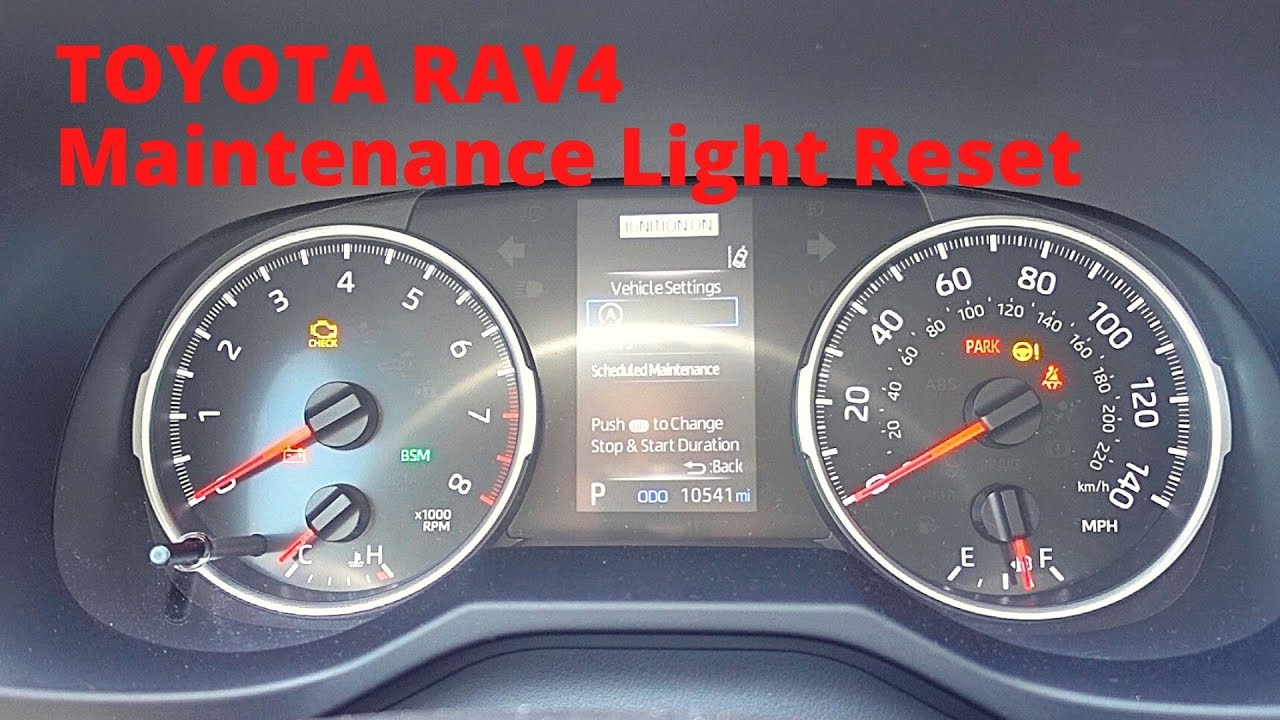 Toyota Rav4 Maintenance Light Blinking