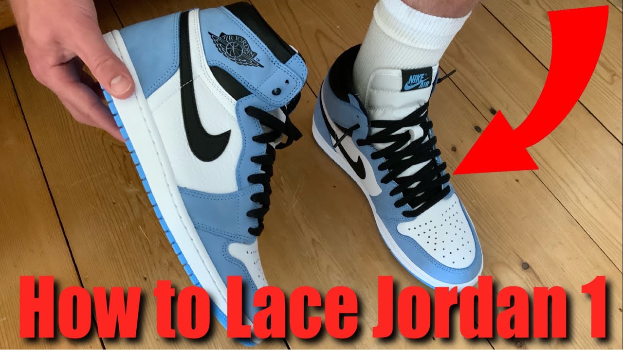 How to Lace Jordan 1 | Loosely - YouTube