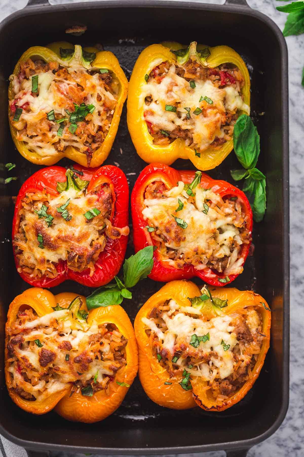 how long to bake stuffed peppers at 400 Easy stuffed bell peppers