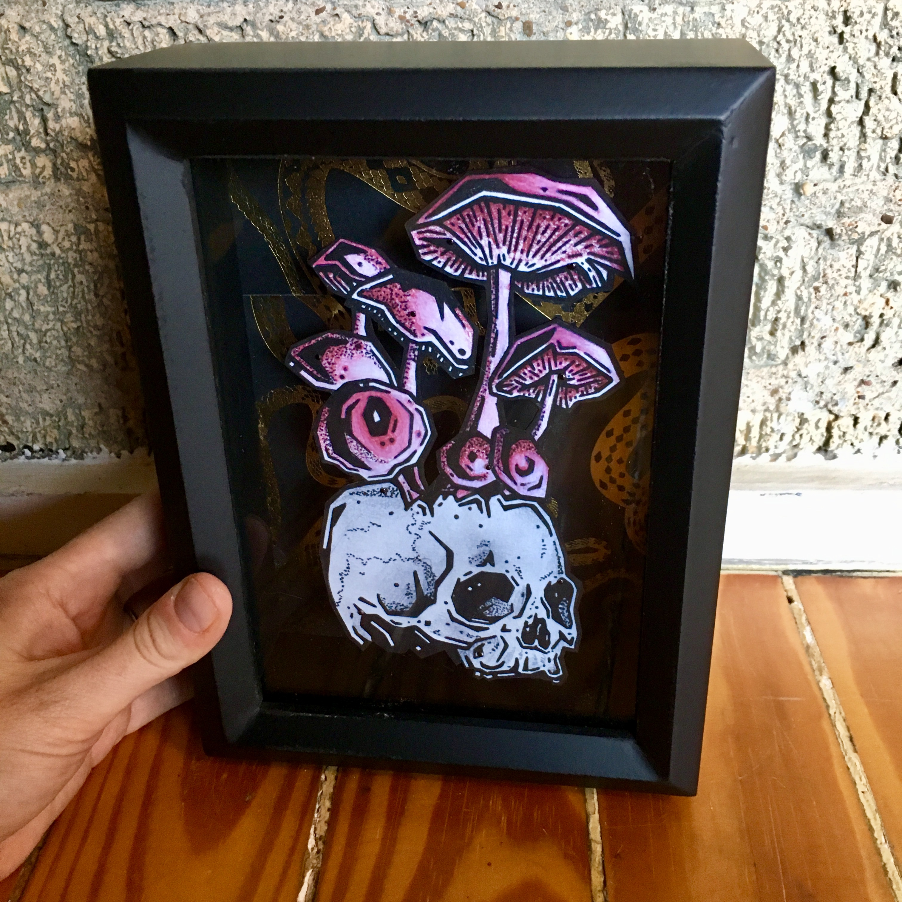 "Shrooms" Limited Edition Print Shadowbox on Storenvy