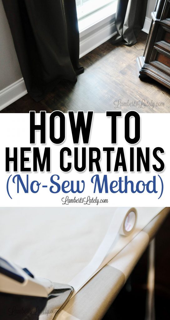 how to hem curtains How to hem curtains without sewing love our real life