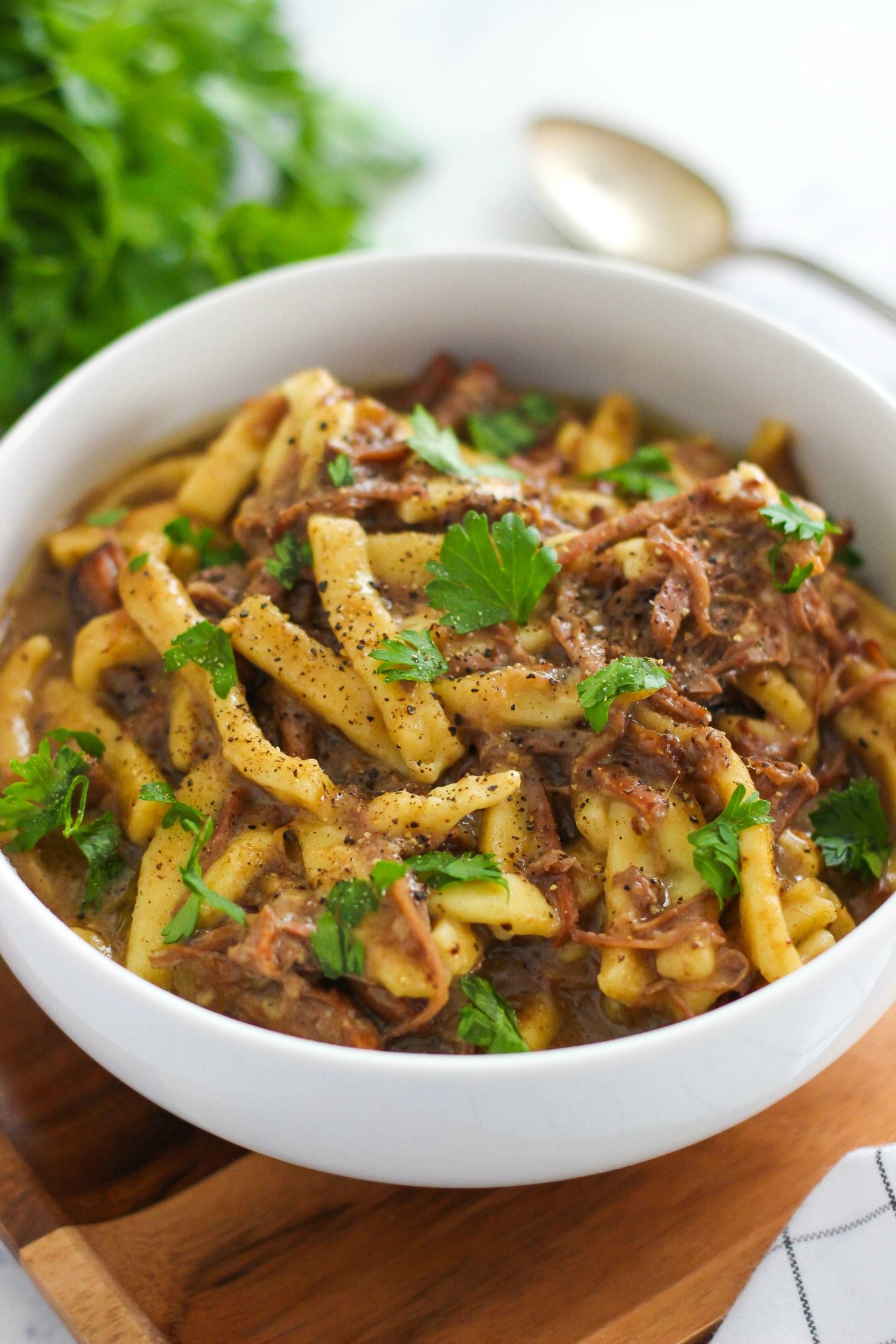 how to make beef and noodles Beefy egg noodle casserole