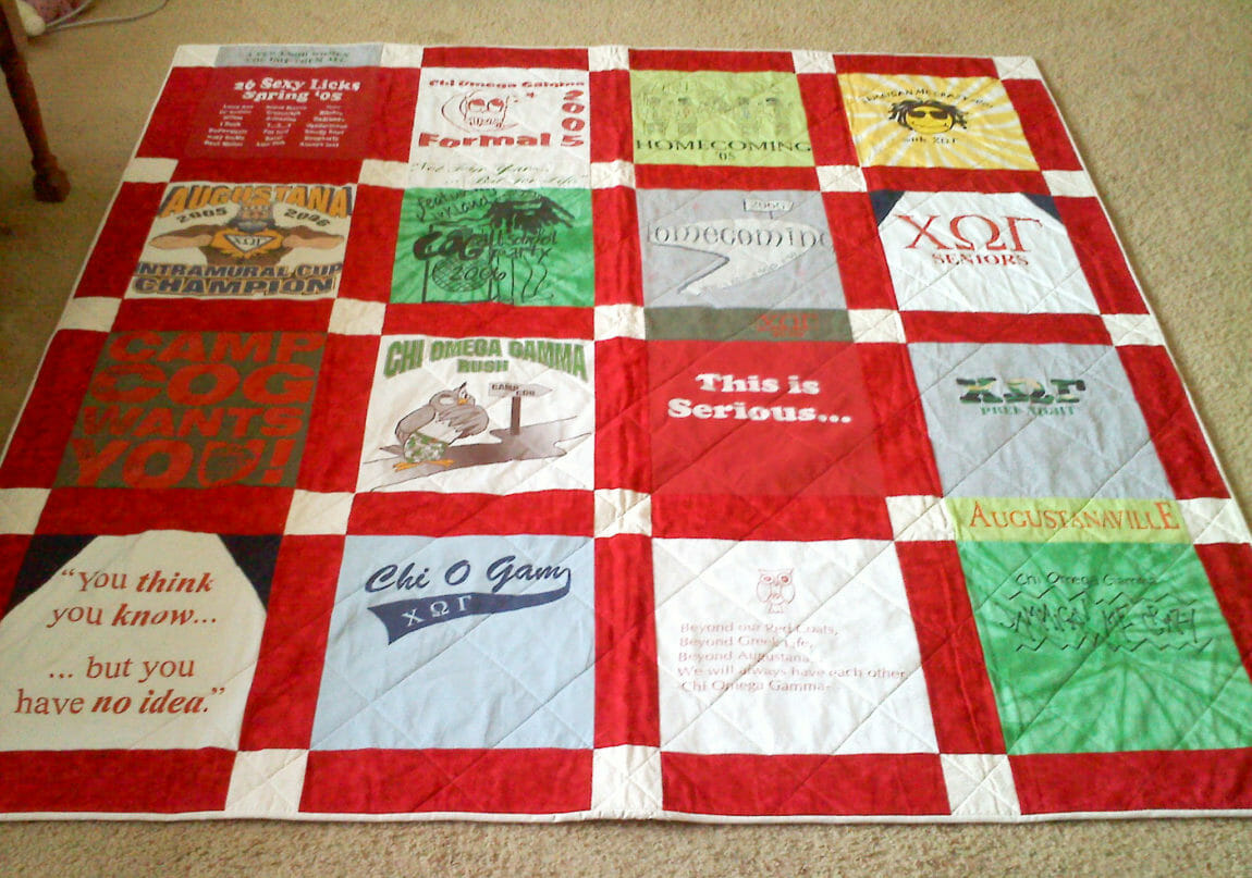 How to make a T-shirt quilt video tutorial | Quilt Addicts Anonymous