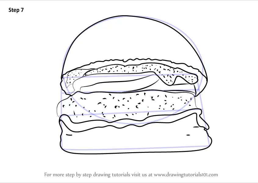 how to draw a burger Burger draw