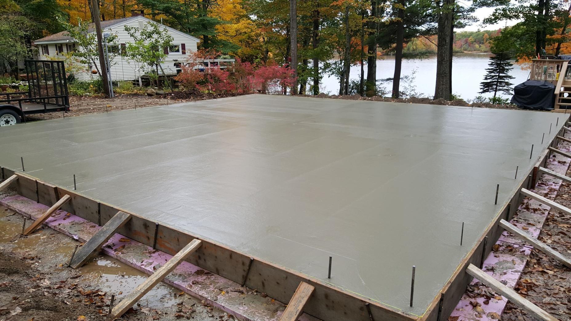 how much to pour a concrete slab How to pour a concrete slab successfully — the family handyman