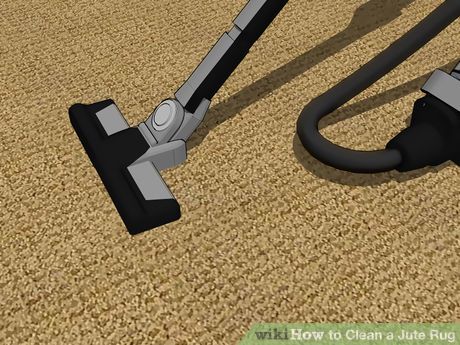 how to clean jute rug Wikihow jute clean rug