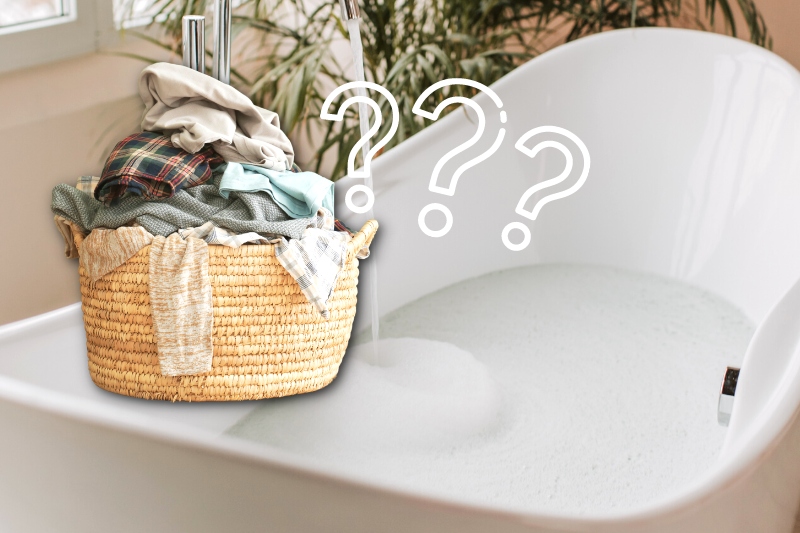 how to wash clothes in bathtub Wash bathtub clothes