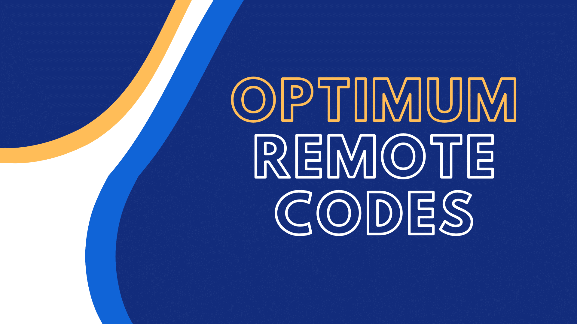 how to program an optimum remote Remote optimum tv program control set