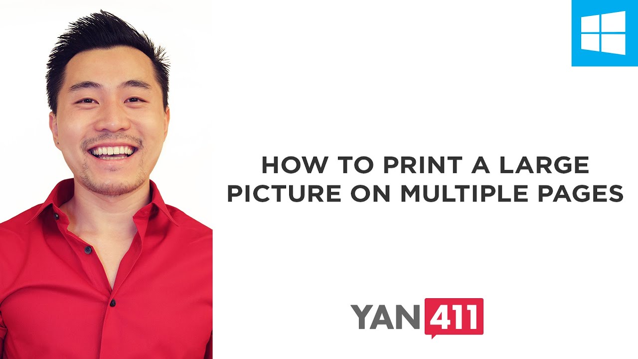 how to print a large image on multiple pages How to print an image or poster on multiple pages