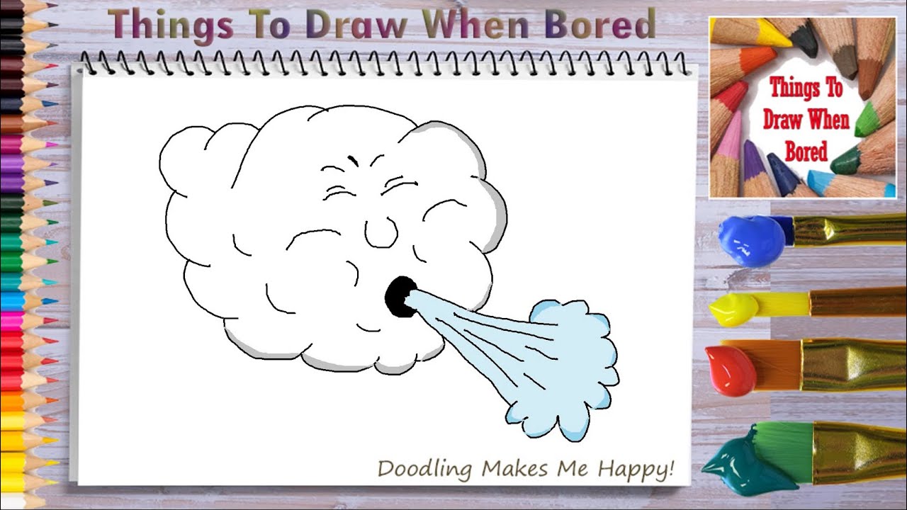 how to draw wind Wind drawing gust draw easy kids drawings paintingvalley very