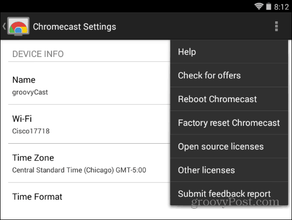 how to reboot chromecast Chromecast reboot