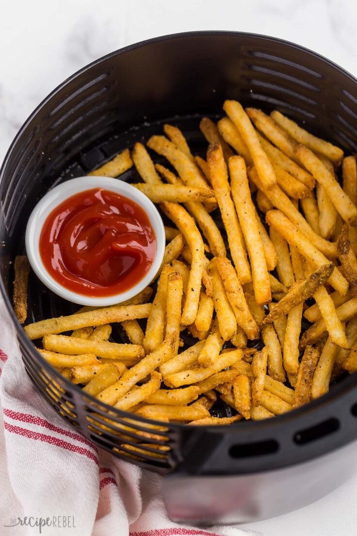 CRISPY Air Fryer Frozen French Fries - The Recipe Rebel