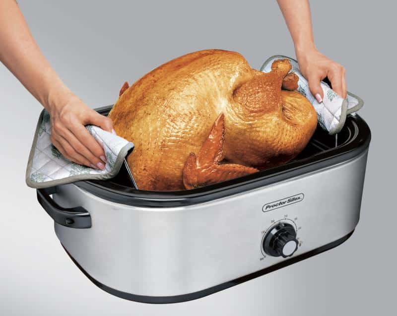 how to cook turkey in a roaster Turkey roaster oven 28 lb electric slow cooker stainless steel roast