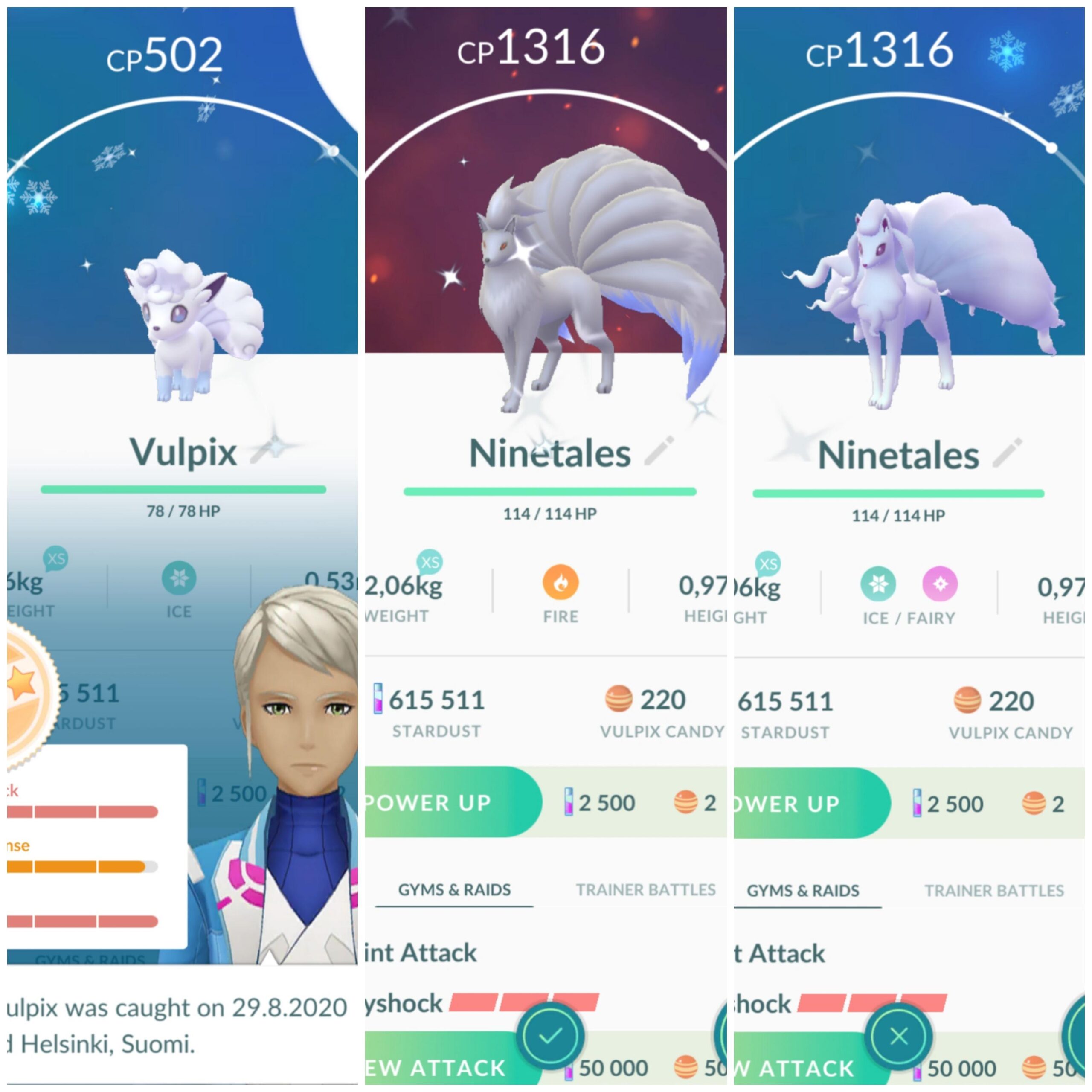 how to evolve alolan vulpix Shiny alolan vulpix ninetales normal into bug evolved morphing before comments thesilphroad