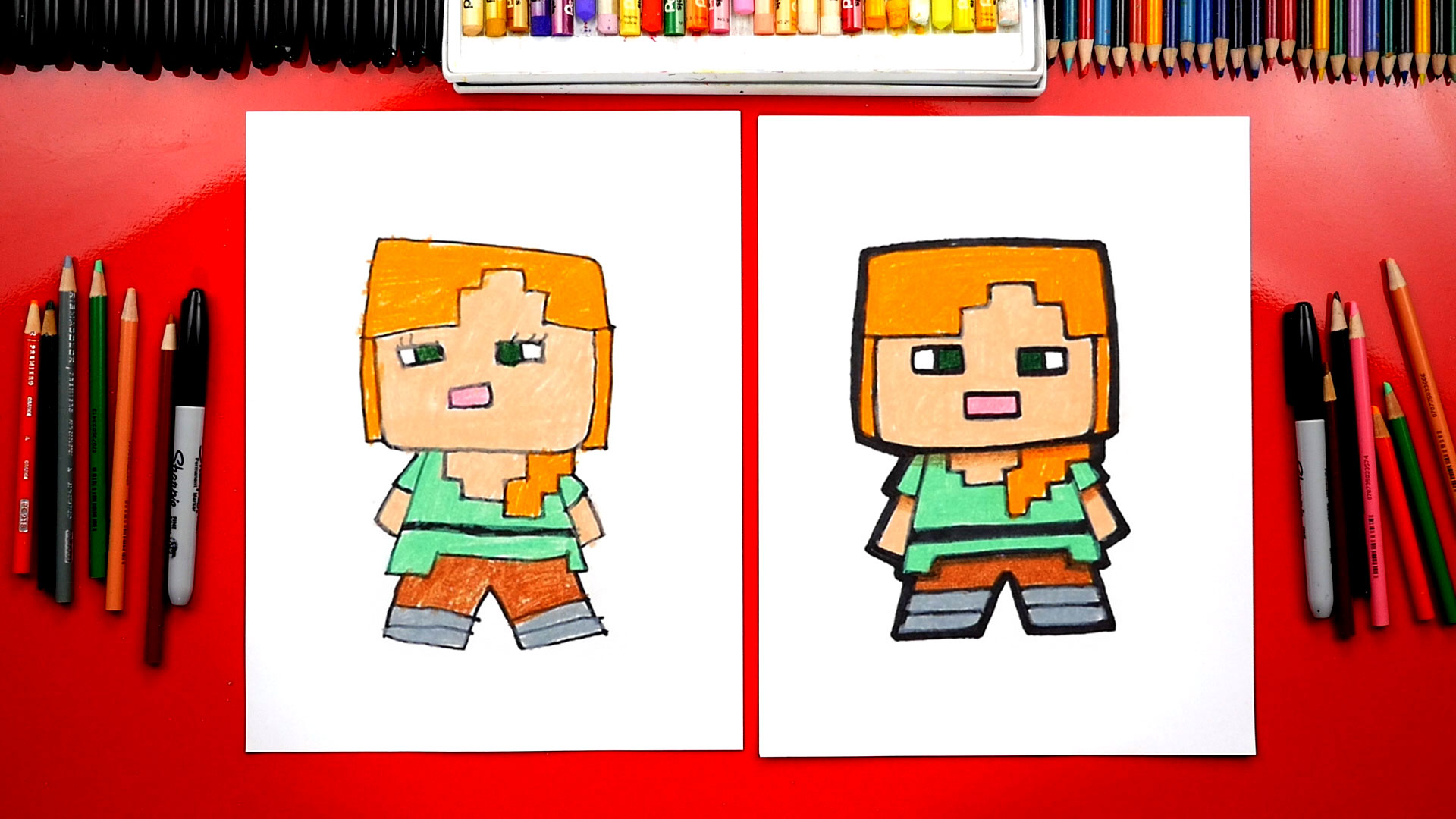 minecraft how to draw Minecraft cartoon drawings at paintingvalley.com