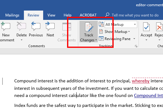 how to get rid of track changes in word How to turn off track changes in word