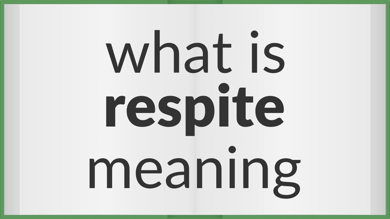 how to pronounce respite How to pronounce respite