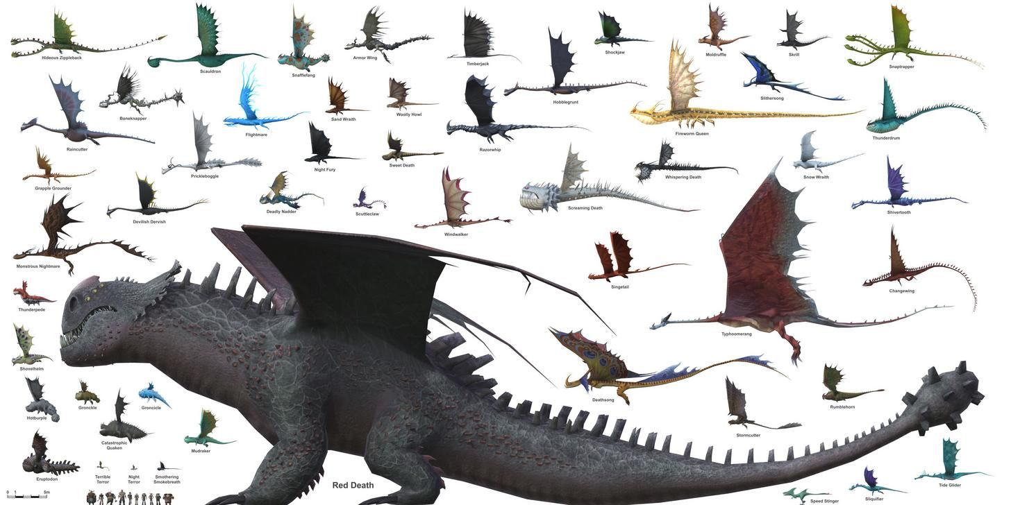 how to train your dragon list of dragons Flock berk