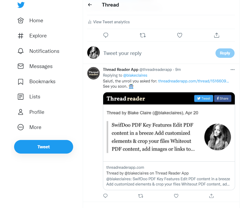 how to make a thread on twitter Publish your twitter threads as blogs