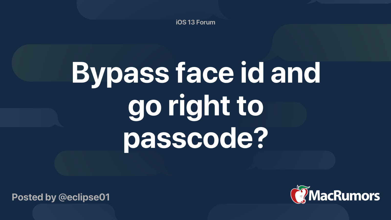 how to bypass face id Face id / passcode bypass 2 : r/apolloapp